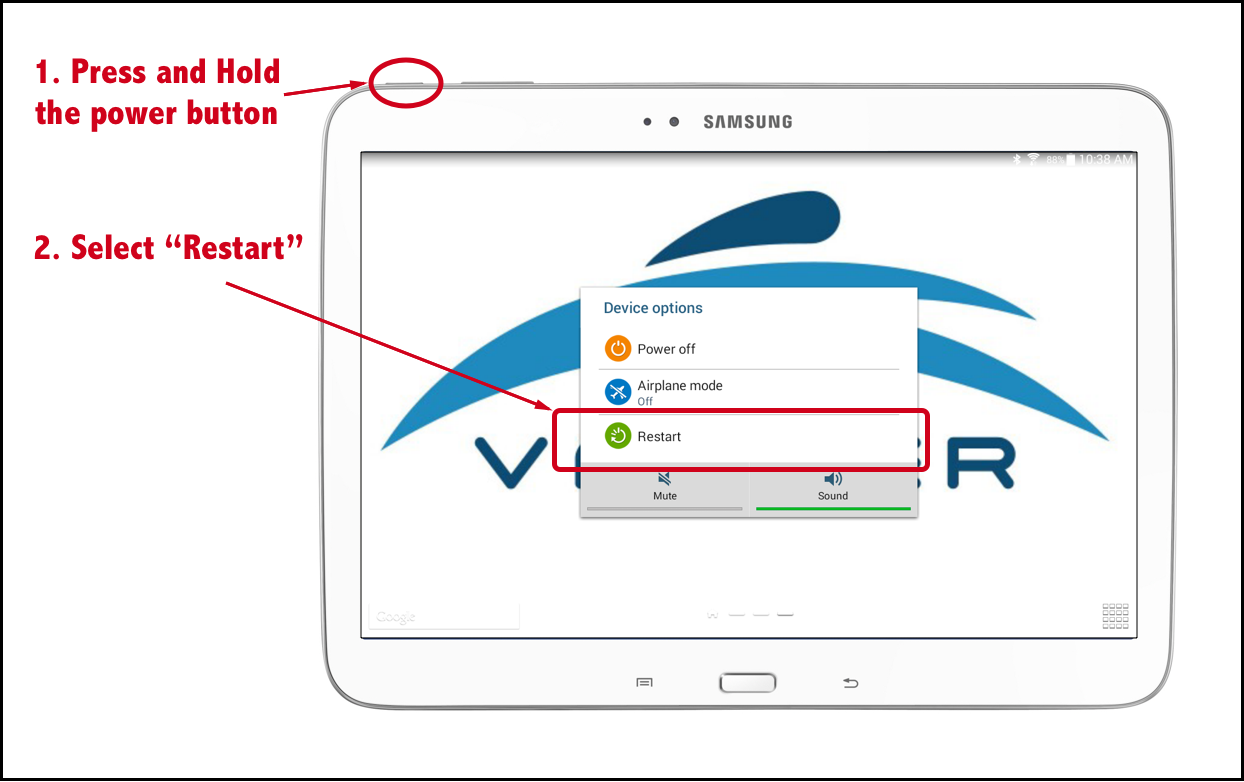 Tablet Restart Vasper Systems